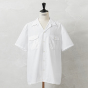 実物 新品 デッドストック フランス軍 MARINE NATIONALE ショートスリーブ ホワイト シャツ / フランス海軍