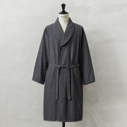 Fashion Seal Healthcare社製 MEDICAL シアサッカー ショールカラー ローブ コート GRAY染め