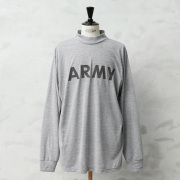 実物 新品 デッドストック 米軍 IPFU ARMY トレーニング ロングスリーブ Tシャツ / モックネック