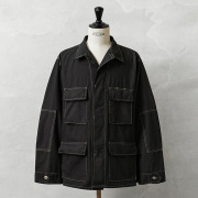MADE IN USA 新品 米軍 デッドストック BDU ジャケット 後期型タイプ ウエストアジャスター無し BLACK染め