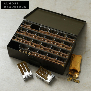 実物 新品 米軍 1980～1990’s ヴィンテージ 真鍮製 ランドリーピン ケース付き フルセット KEYES DAVIS社製 【ALMOST DEADSTOCK】