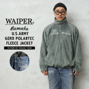 WAIPER.inc 実物 米軍 ECWCS Gen3 POLARTEC（ポーラテック）リメイク フリースジャケット 裾ドローコード【T】