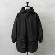 実物 新品 デッドストック スウェーデン軍 M-39 コットン プルオーバー スノーカモパーカー 2ボタン BLACK染め