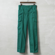 実物 USED オーストリア軍 CIVIL DEFENSE ファティーグ カーゴパンツ TEAL GREEN