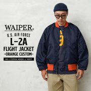 WAIPER.inc 米軍 L-2A フライトジャケット MIL-J-5392Aモデル ORANGE CUSTOM【WP130】【T】