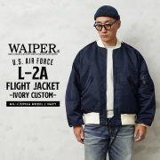 WAIPER.inc 米軍 L-2A フライトジャケット MIL-J-5392Aモデル IVORY CUSTOM【WP131】【T】