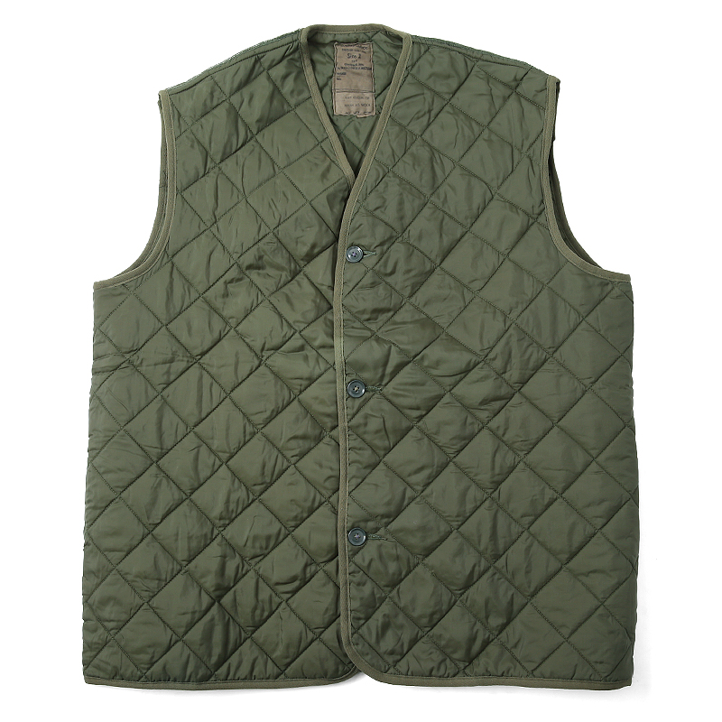 実物 イギリス軍キルティングベスト USED