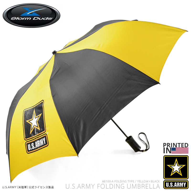 Storm Duds 米陸軍オフィシャルライセンス 8100-A U.S.ARMY フォールディングアンブレラ（折りたたみ傘）