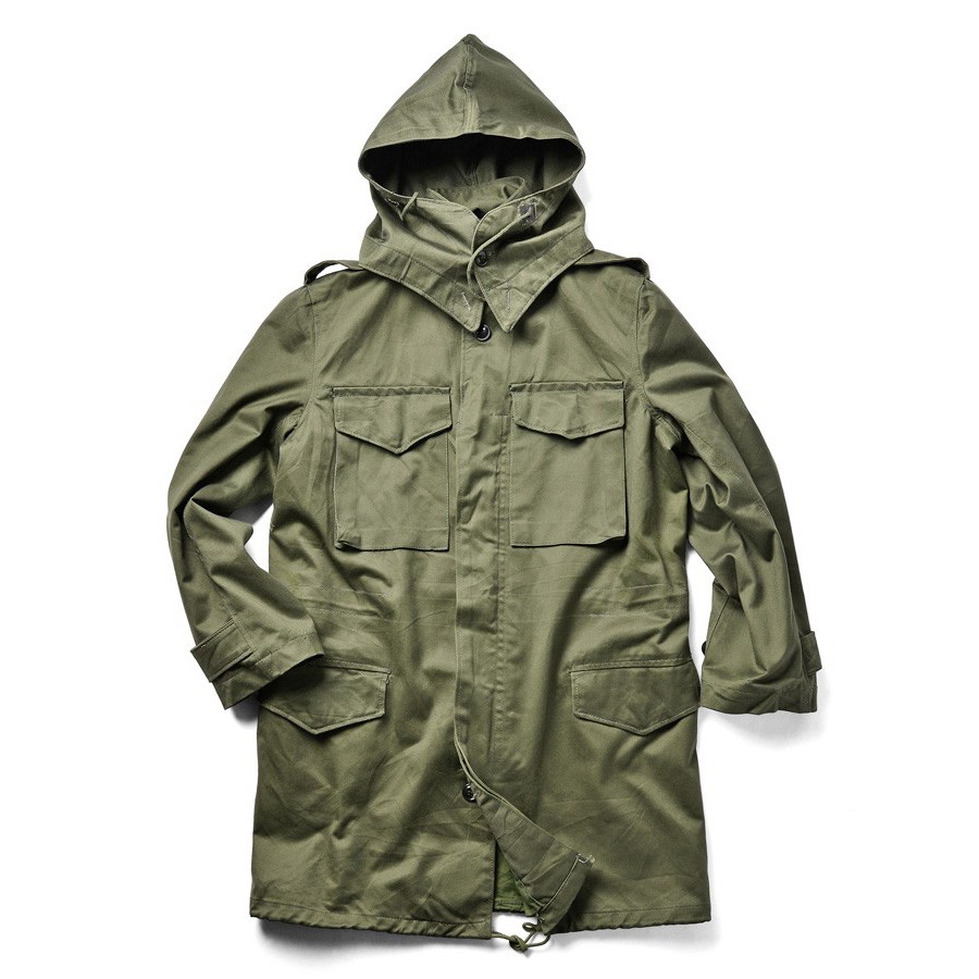 実物 ギリシャ軍 フィールドジャケット ジップフロント USED