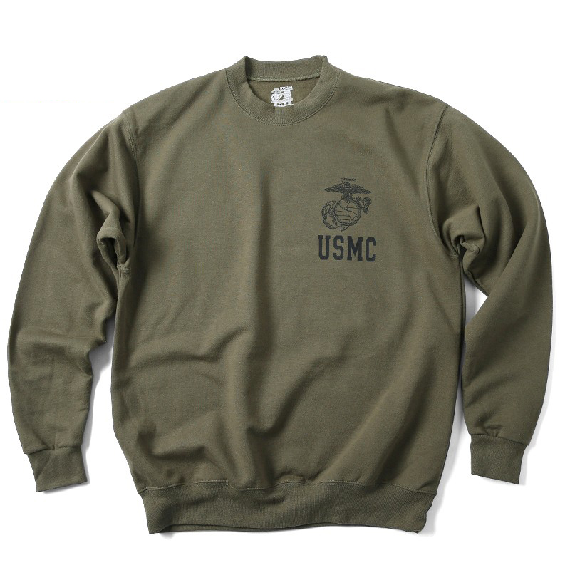 実物 新品 米軍 U.S.M.C. スウェットシャツ