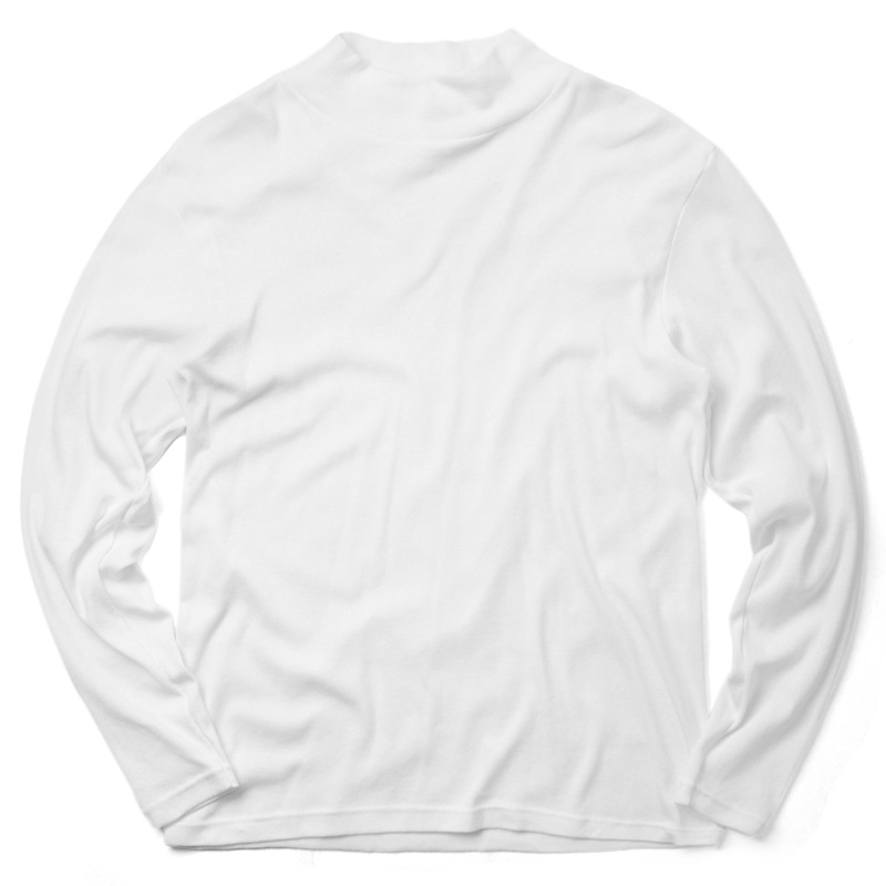 実物 新品 米軍 COLD WEATHER MOCK NECK 長袖 アンダーシャツ WHITE