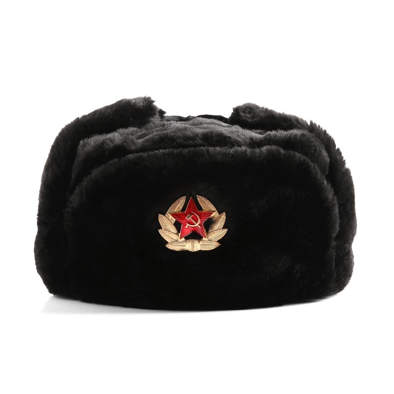 新品 ロシア軍実物製造工場製 兵用防寒帽（ウシャンカ）【T】