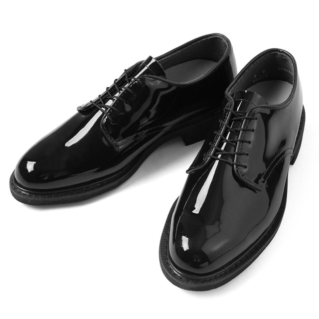 実物 新品 米軍エナメル UNIFORM OXFORD シューズ