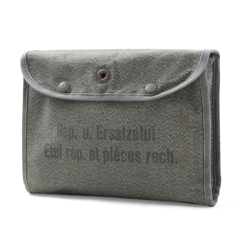 実物 USED スイス軍 1980年代 キャンバスクラッチバッグ STATIC