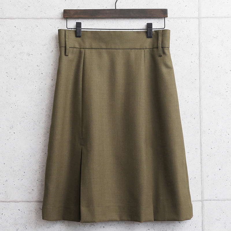 実物 新品 デッドストック イギリス陸軍 ALL RANKS BARRACK DRESS ボックスプリーツスカート ブラウン