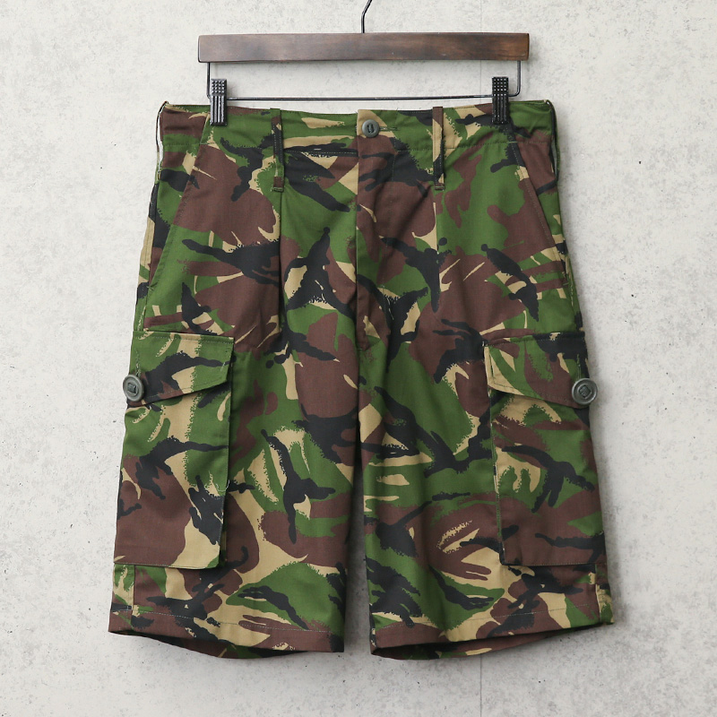 実物 新品 デッドストック イギリス軍 ライトウェイト コンバット ショートパンツ DPMカモ