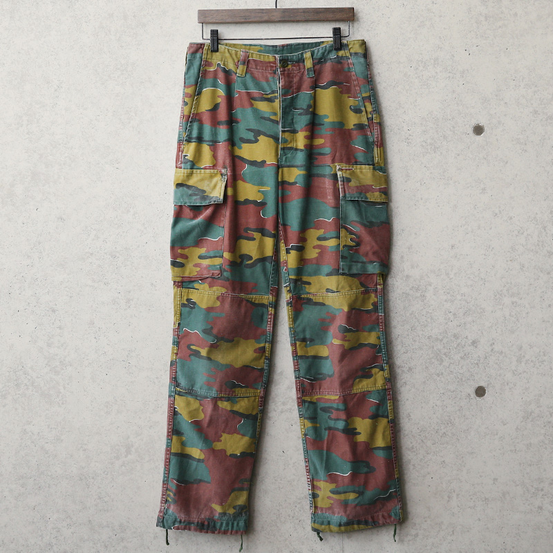 ベルギー軍 M-90 ジグソーカモ ダブルニーカーゴパンツ ミリタリー 卸売 仕入れ 問屋 実物 USED ベルギー軍 M-90