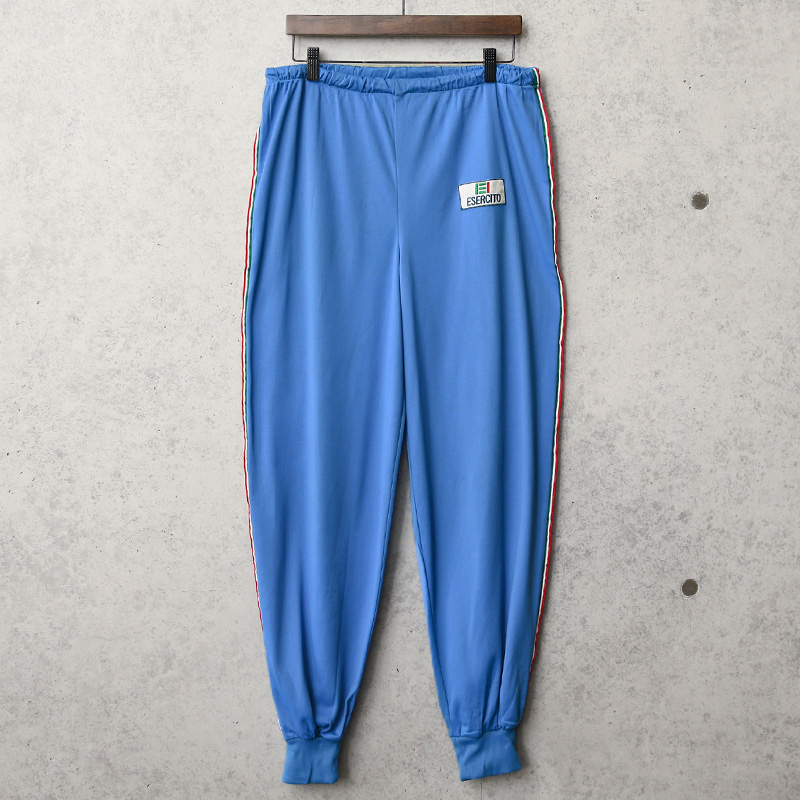 実物 USED イタリア軍 トレーニング パンツ ブルー