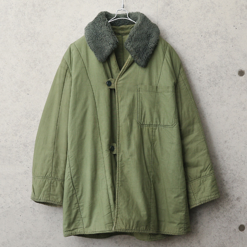 実物 USED ハンガリー軍 フィールドコート用 コットンキルティングライナー