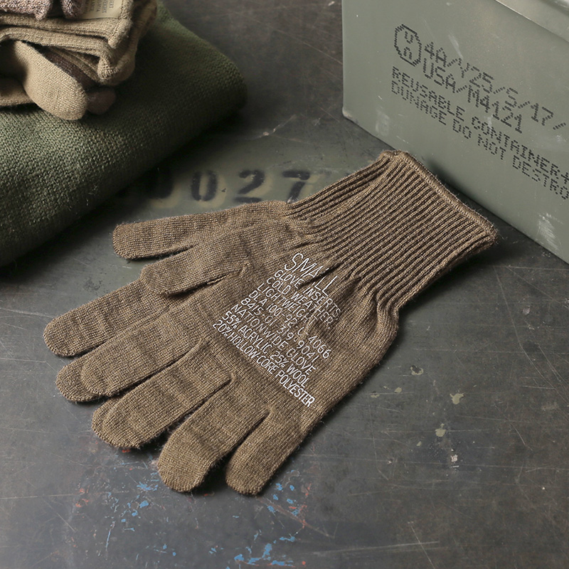 実物 新品 デッドストック 米軍 INSERT LIGHTWEIGHT グローブ BROWN #1