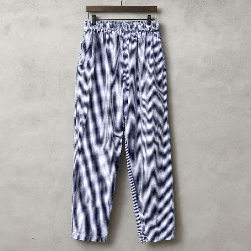 実物 USED イギリス軍 シェフパンツ（コックパンツ）ギンガムチェック ネイビー