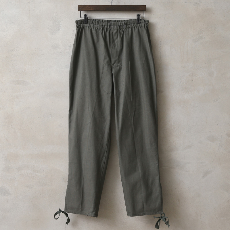 実物 新品 デッドストック ロシア軍 80s スリーピングパンツ Olive Gray