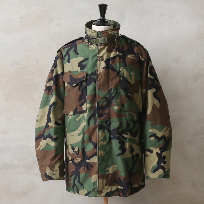 実物 USED 米軍 M-65 フィールドジャケット WOODLAND