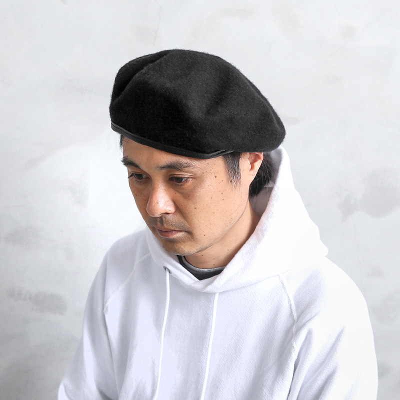 実物 新品 デッドストック 米陸軍 U.S.ARMY ブラックベレー帽 プレーン