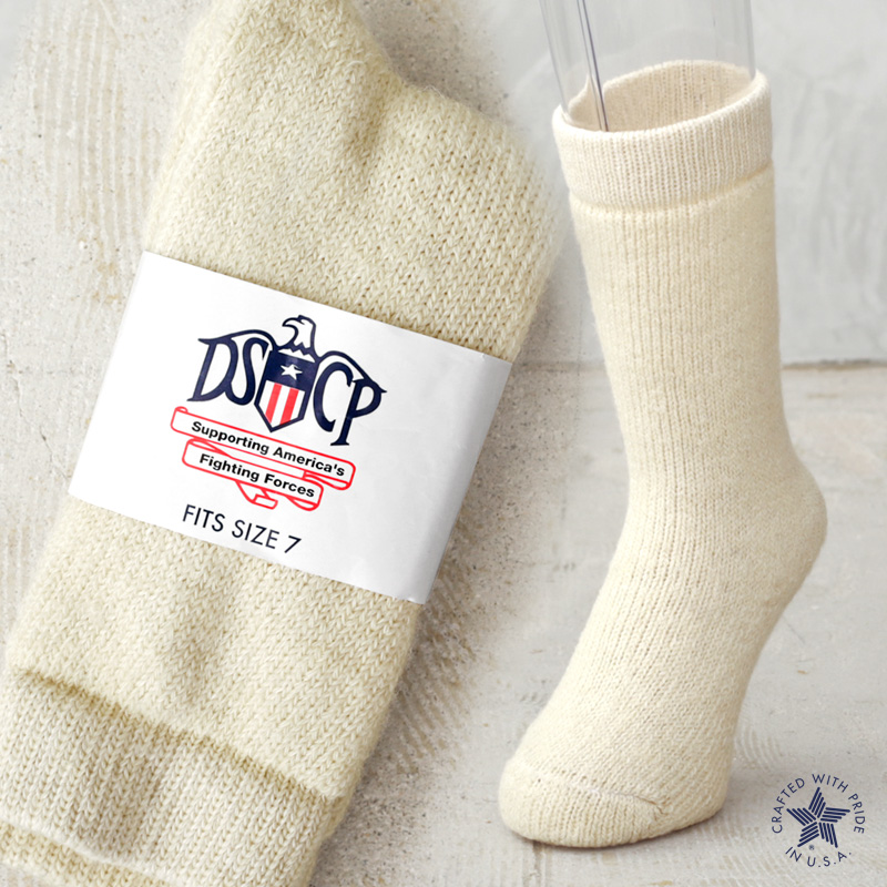 実物 新品 デッドストック 米軍 DSCP ナチュラルソックス