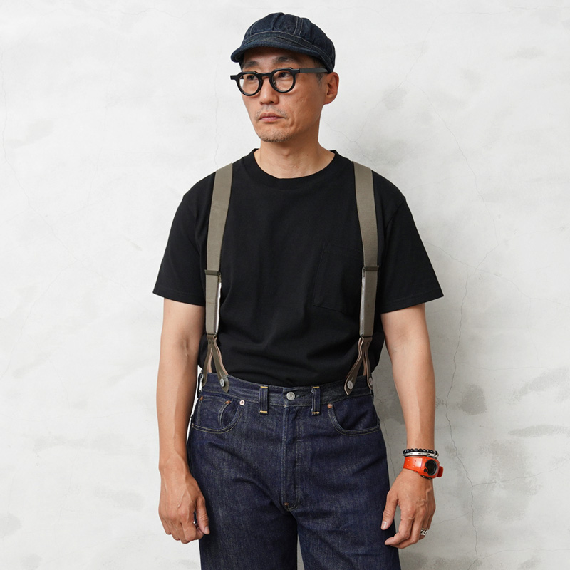 実物 USED ドイツ軍 BW サスペンダー #2