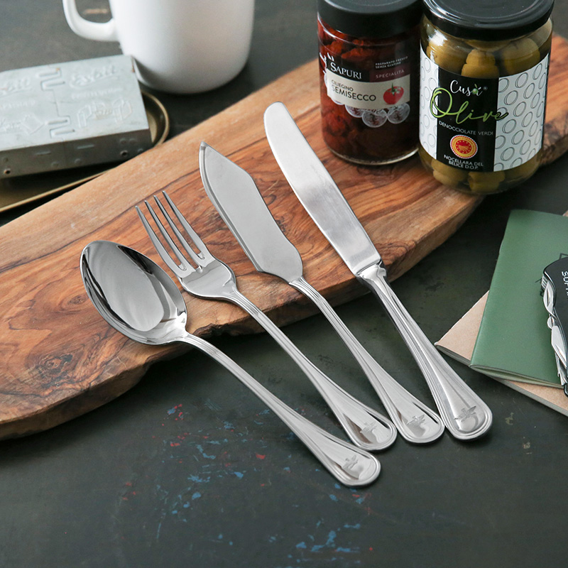 実物 新品 デッドストック イタリア軍 A.M.I. ステンレス カトラリーセット【T】