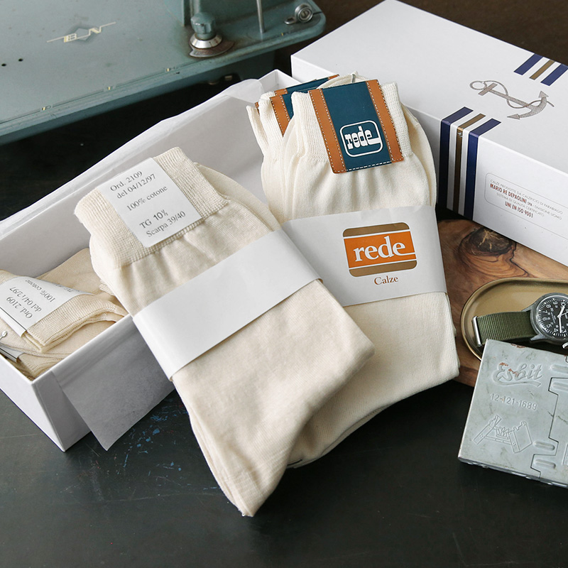 実物 新品 デッドストック イタリア軍 海軍 コットンソックス