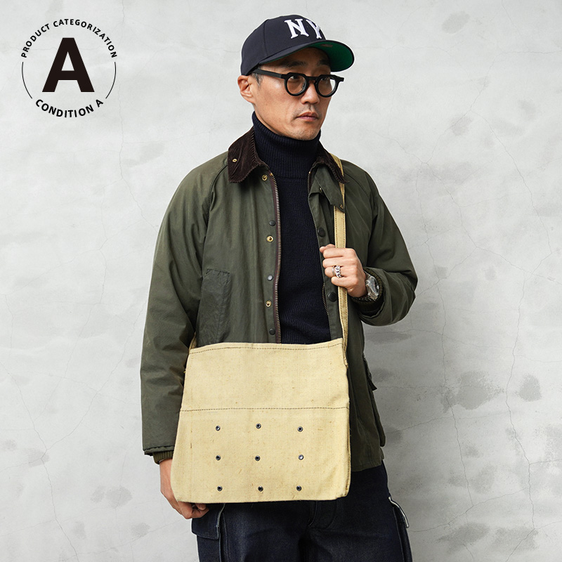 実物 新品 デッドストック ルーマニア軍 スラブキャンバス ブレッドバッグ コンディションA