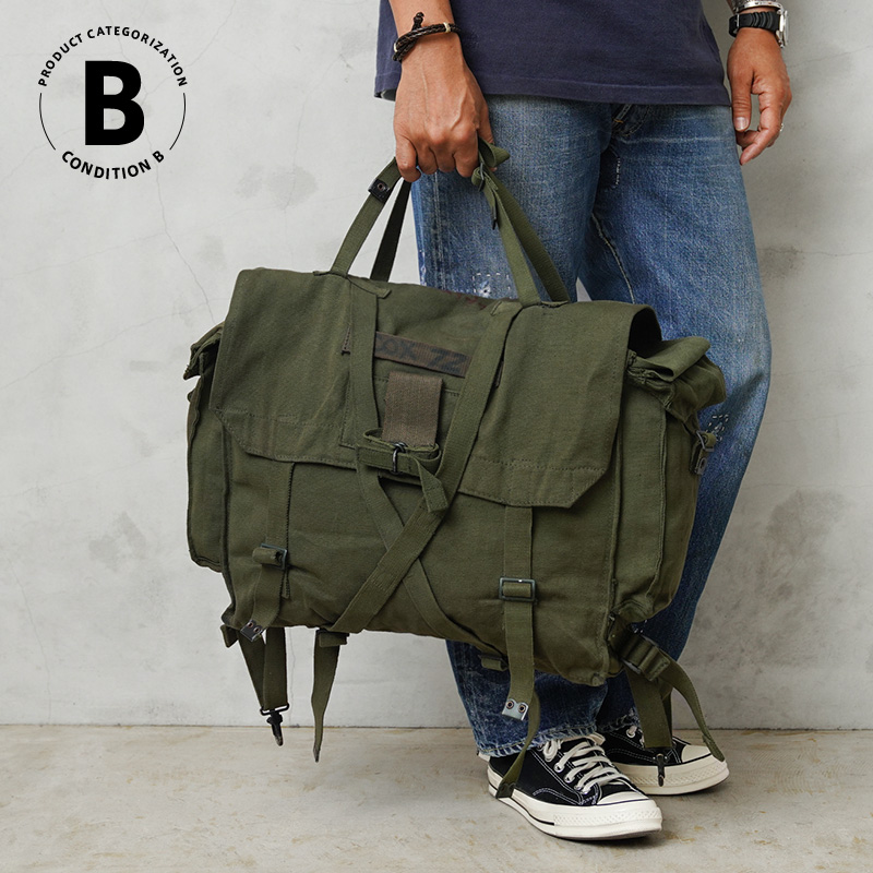 実物 USED イギリス軍 P58 キャンバス COMBAT フィールドパック コンディションB