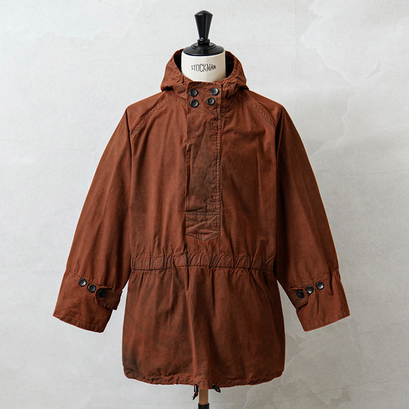 実物 USED ハンガリー軍 アノラック マウンテン スモック BROWN染め