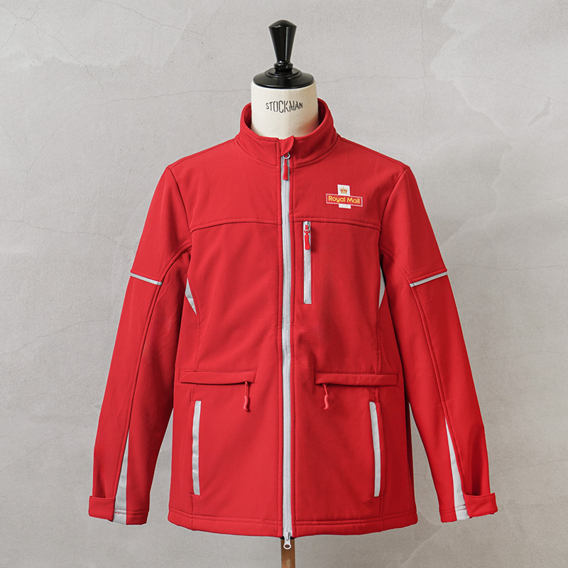 実物 USED イギリス ROYAL MAIL ロイヤルメール ソフトシェルジャケット リフレクターあり