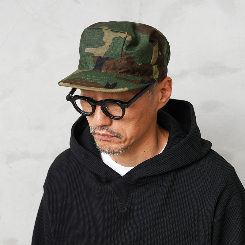 実物 新品 デッドストック 米軍 ユーティリティキャップ TYPE II WOODLAND