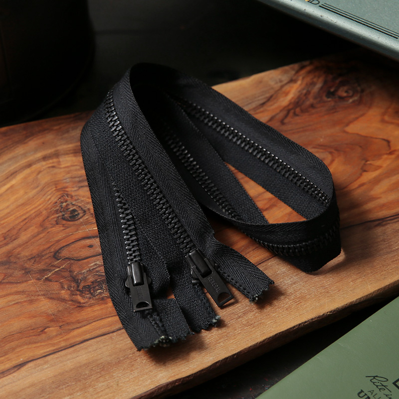 デッドストック GENERAL社製 1960～80年代 ヴィンテージ 逆開ジッパー BLACK【T】