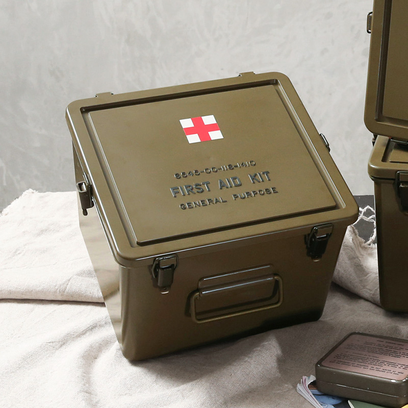 実物 新品 デッドストック 米軍 プラスチック メディカルボックス SIZE B