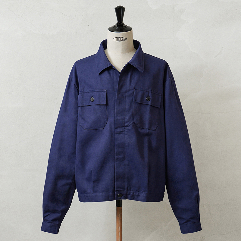 実物 新品 イタリア軍 コットンツイル フライフロント ワークジャケット