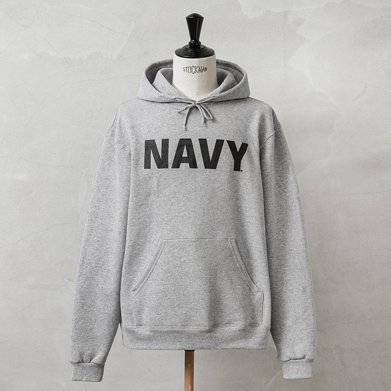 新品 米軍 U.S.NAVY オフィシャルライセンス トレーニング プルオーバー フーディ スウェット GRAY