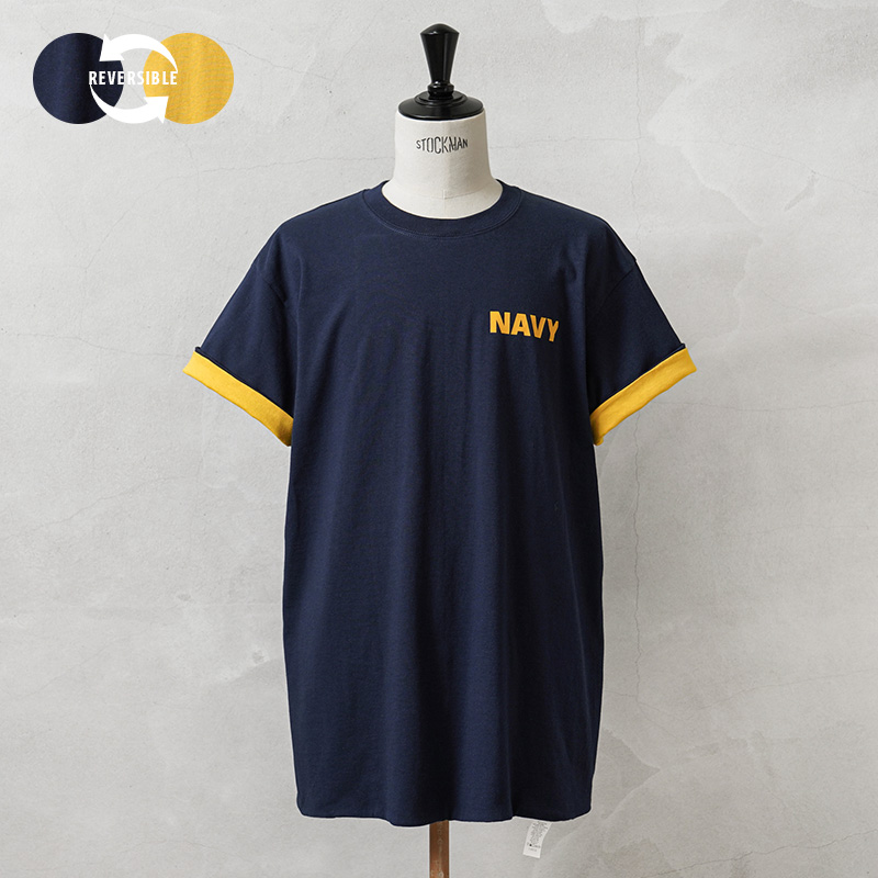 新品 米軍 U.S.NAVY オフィシャルライセンス リバーシブル トレーニング Tシャツ