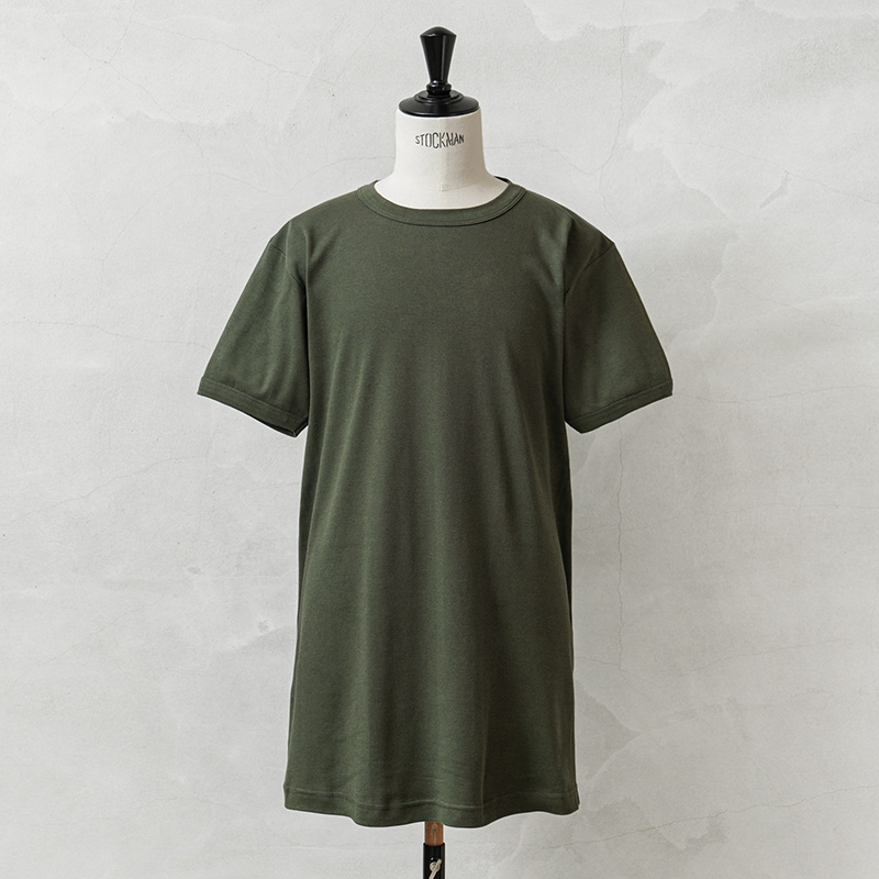 実物 新品 デッドストック イタリア軍 ショートスリーブ コットン Tシャツ