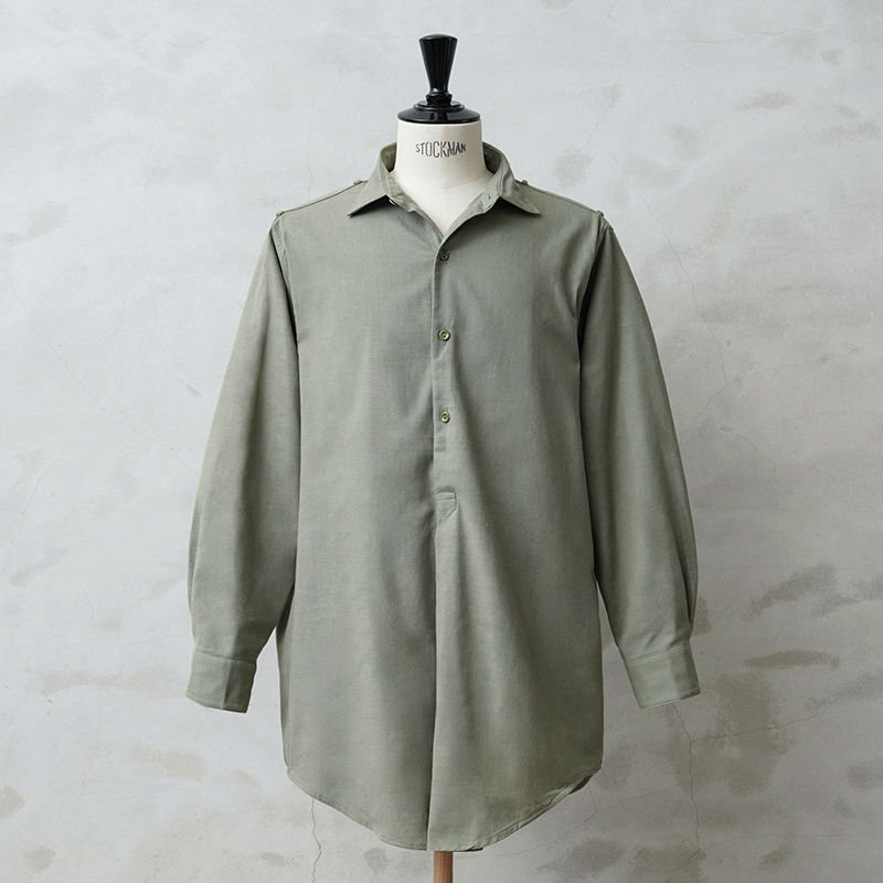 実物 新品 デッドストック チェコ軍 1960’s プルオーバー グランパシャツ