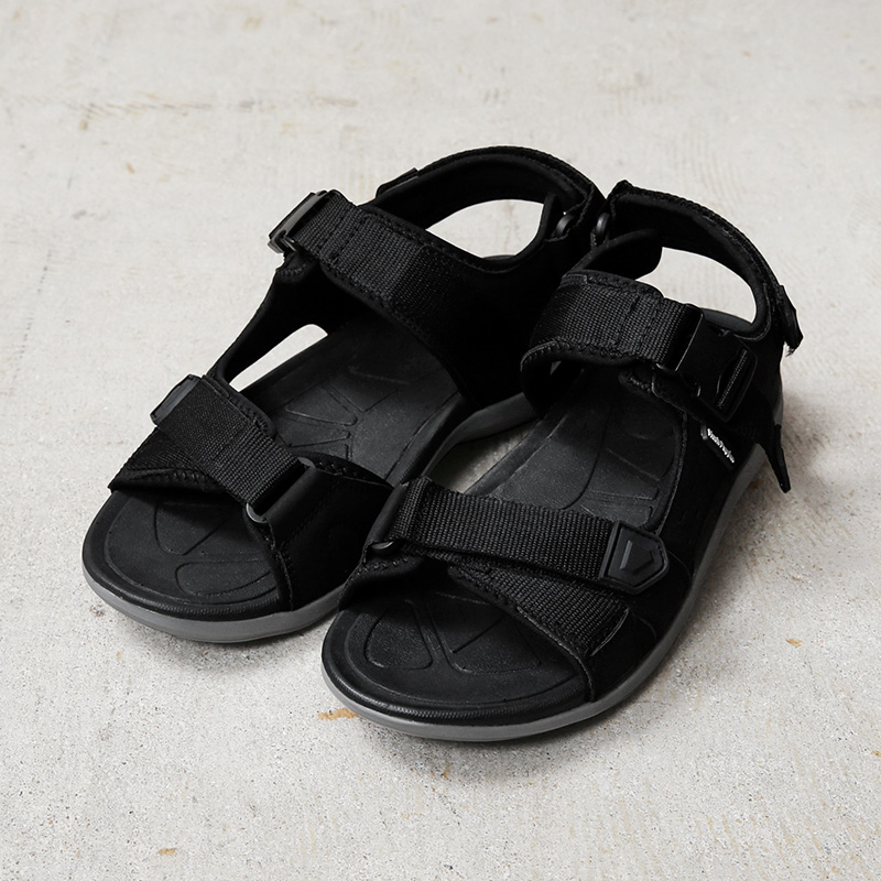 デッドストック Hush Puppies社製 イギリス軍採用モデル ストラップサンダル BLACK