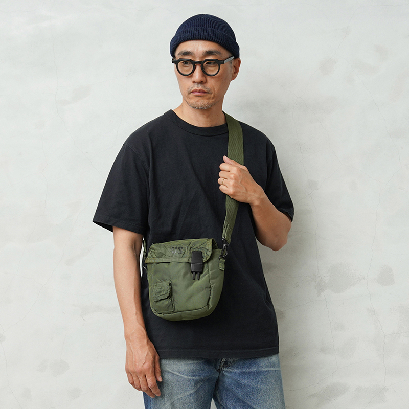 実物 USED 米軍 2QT ウォーターキャンティーンカバー ショルダーバッグ OLIVE