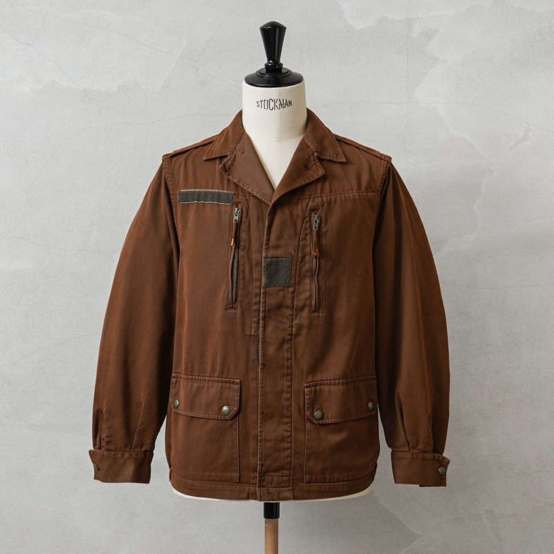 実物 USED フランス軍 F-2 ジャケット BROWN染め