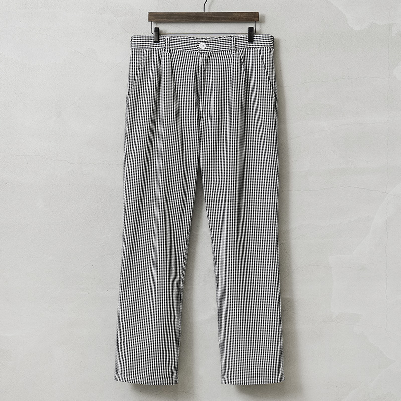 実物 USED オーストリア軍 シェフパンツ（コックパンツ）ギンガムチェック ブラック【W92～W108サイズ】