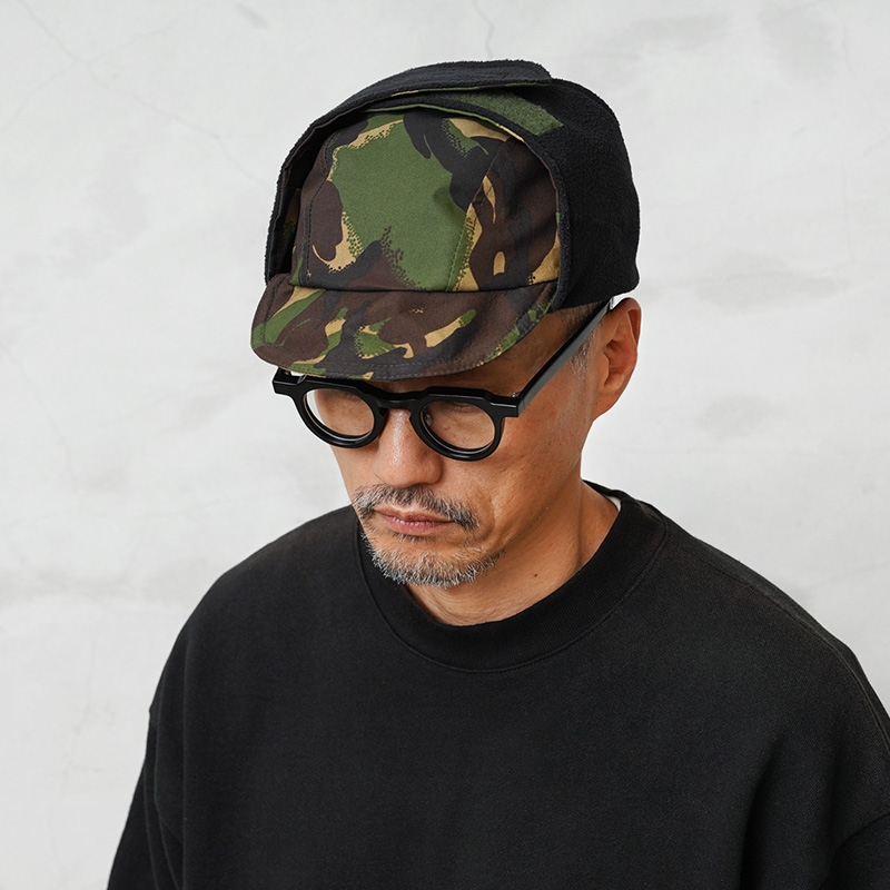 実物 新品 デッドストック イギリス軍 MVP ウィンターキャップ / トラッパーハット DPMカモ