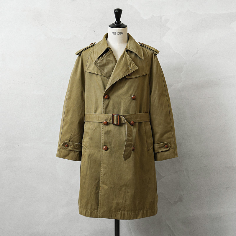 実物 USED スペイン軍 トレンチコート